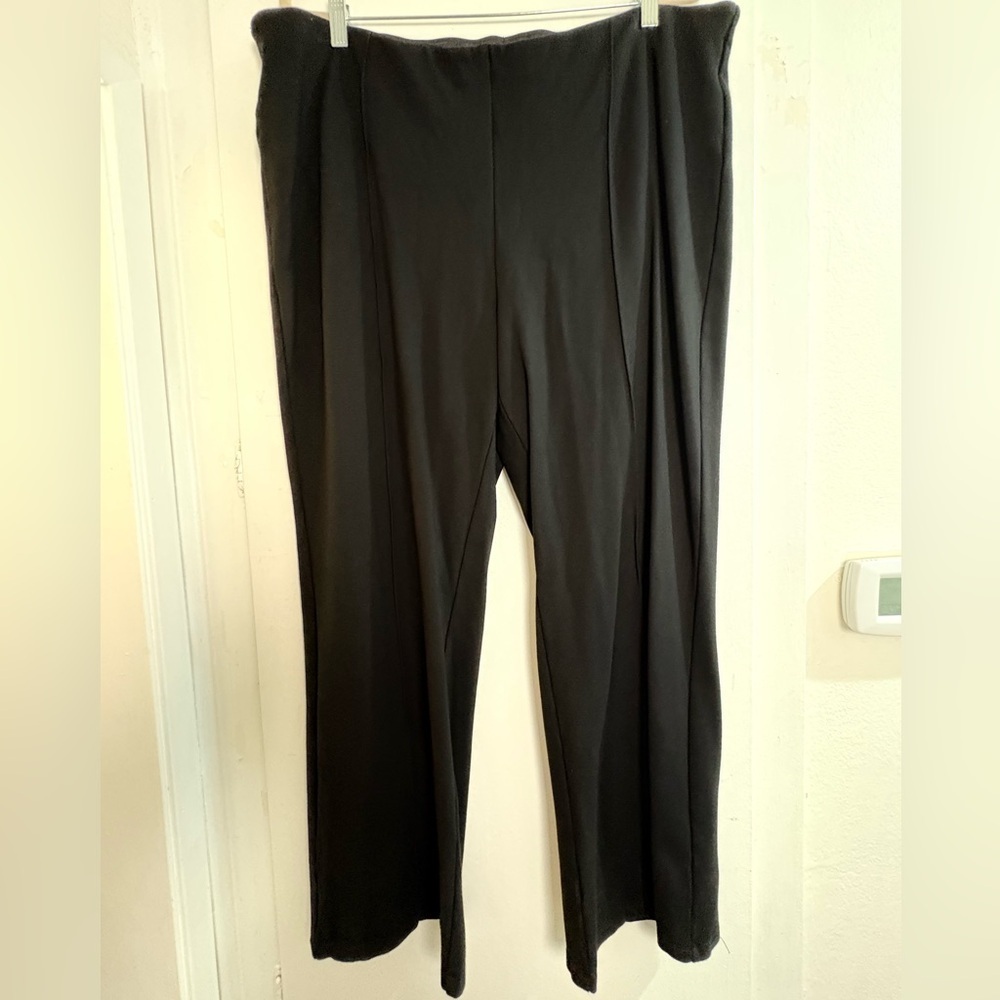 T Tahari Classic Black Women's Stretch Pants Size 3XL  27” inseam